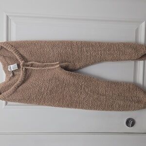 Teddy Bear Pants! Cozy Tan Fleece Joggers
